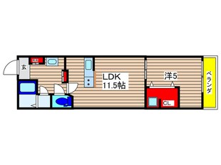 仮)Like作草部セカンドの物件間取画像